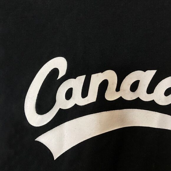 Black stretch roots canada tee shirt 💚 - Picture 2 of 7